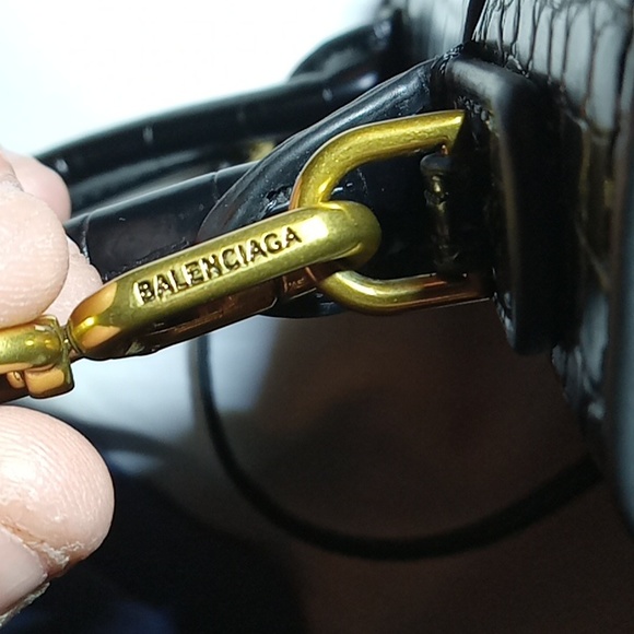 Balenciaga Crocodile Hourglass Bag Size Small - Picture 5 of 6